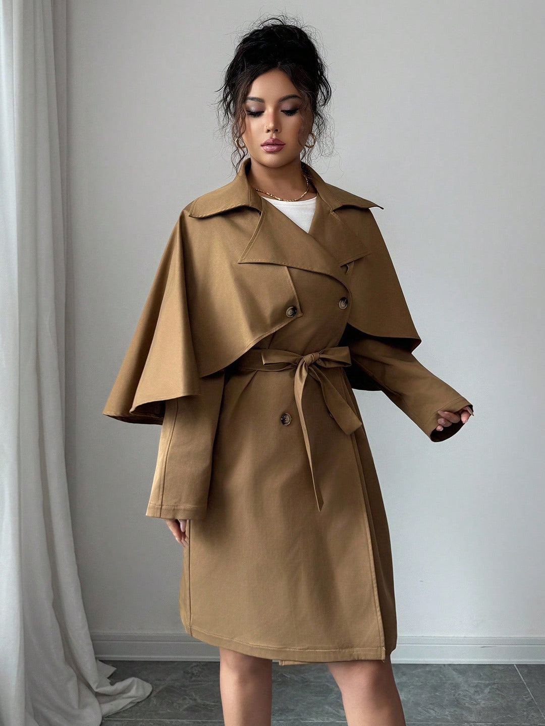 Trench SHEIN, kaki