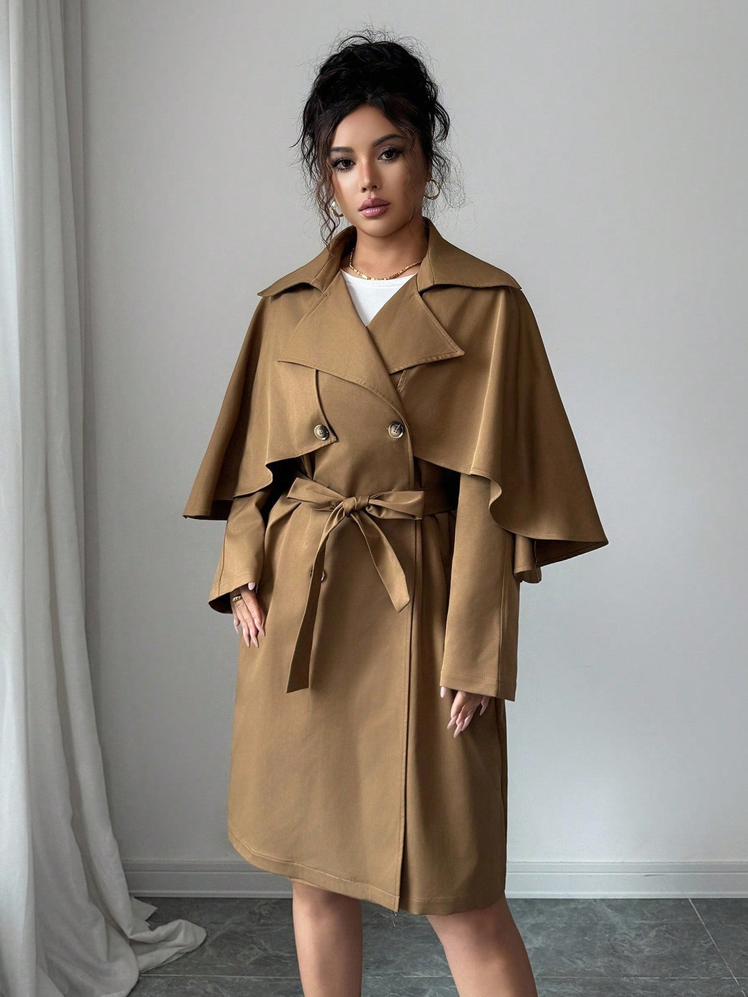 Trench SHEIN, kaki