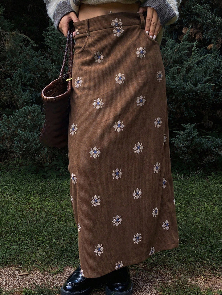 SHEIN szoknya, barna
