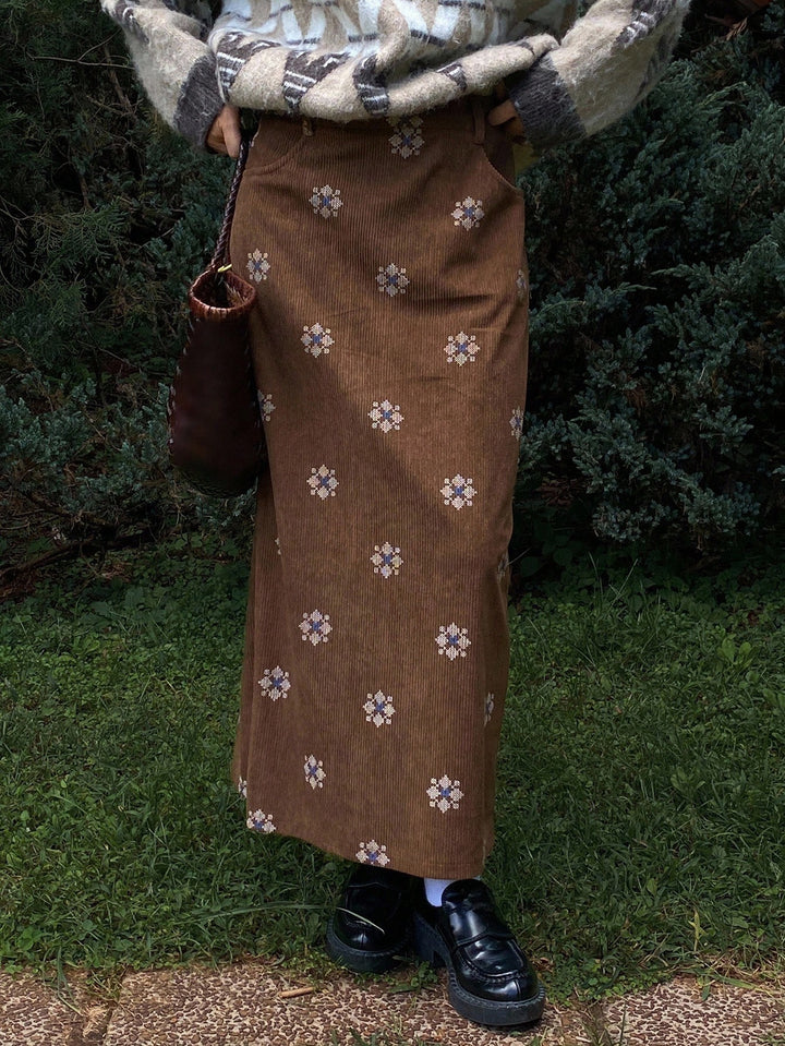 SHEIN szoknya, barna