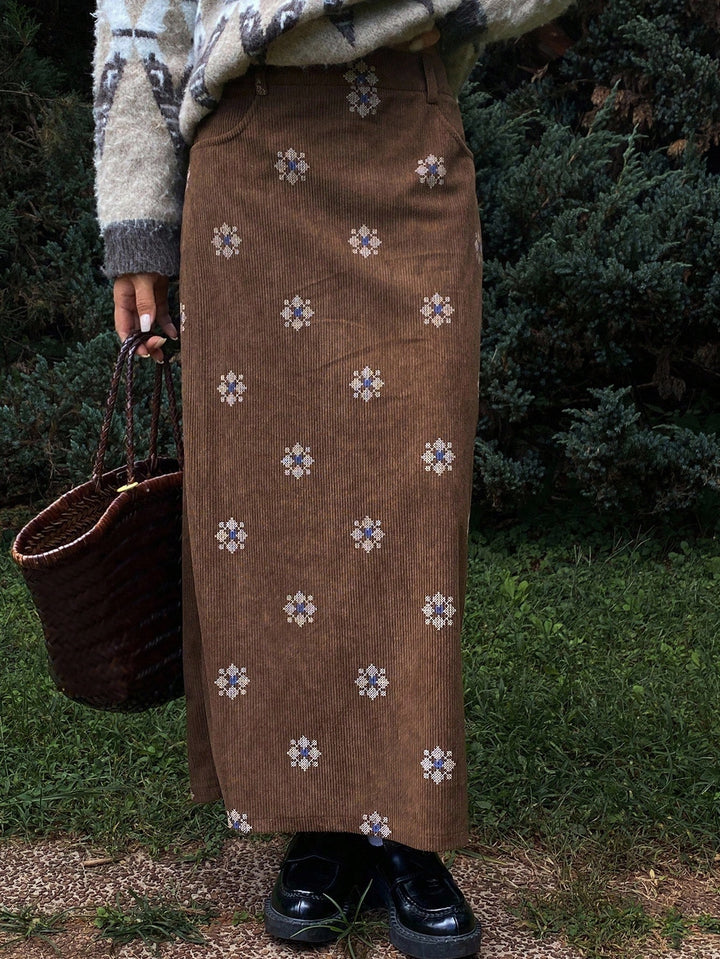 SHEIN szoknya, barna
