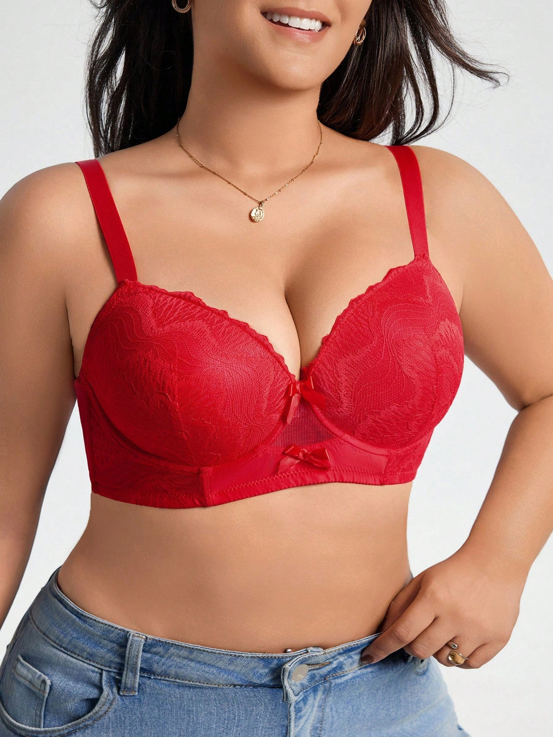 SHEIN melltartó, piros