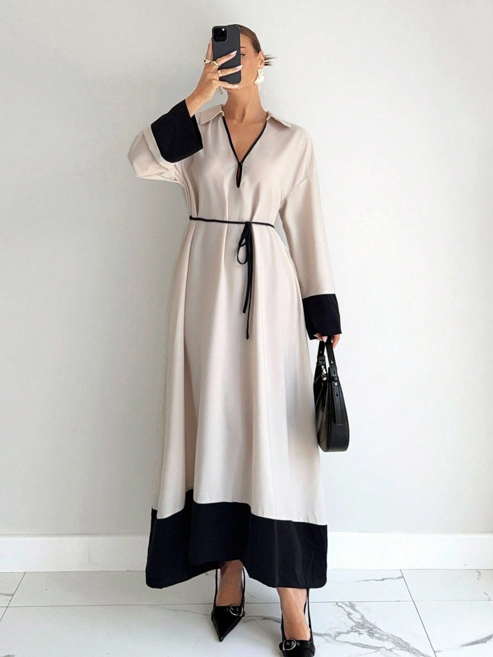 SHEIN maxi ruha, bézs