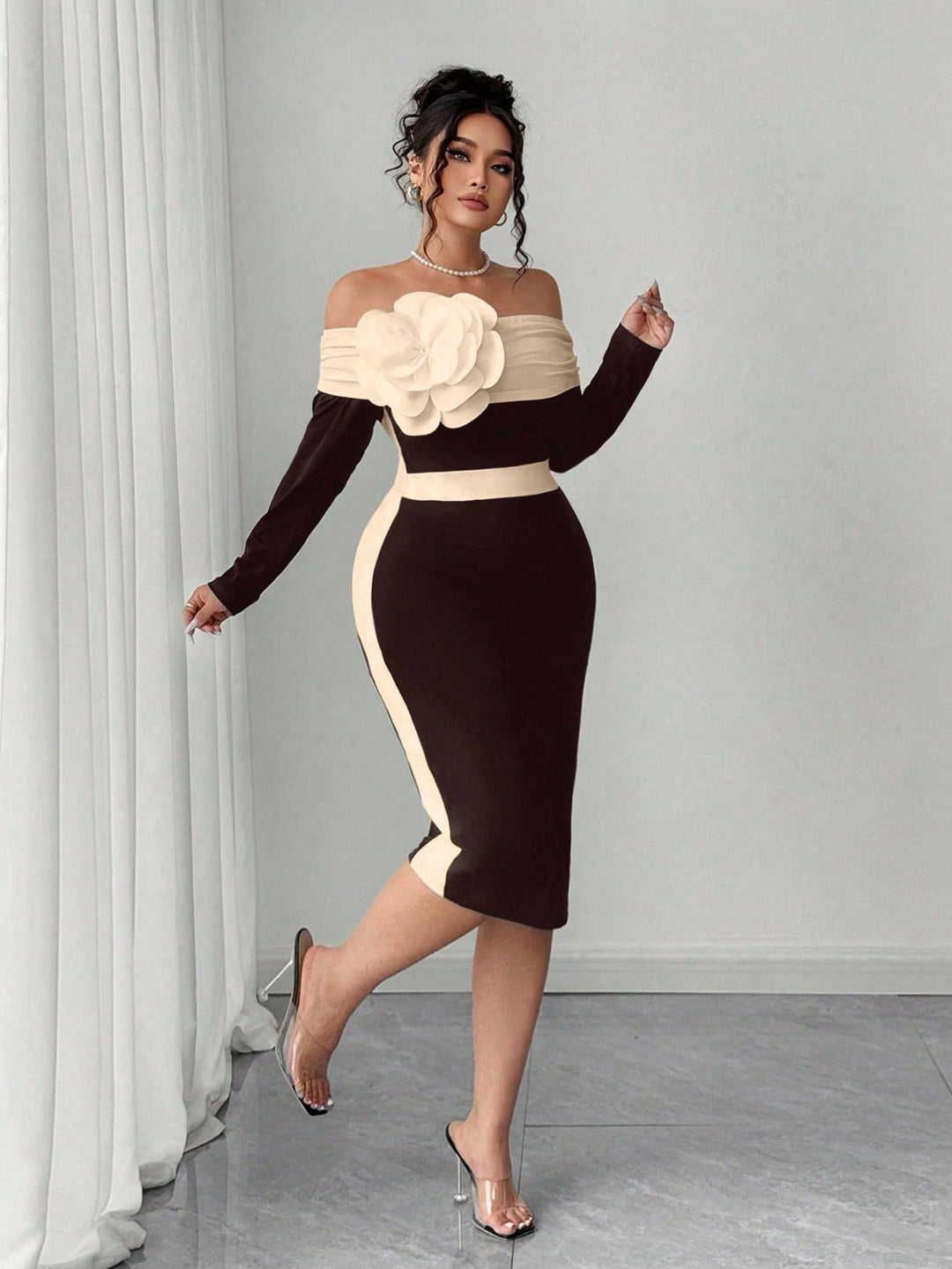 Rochie SHEIN, maro