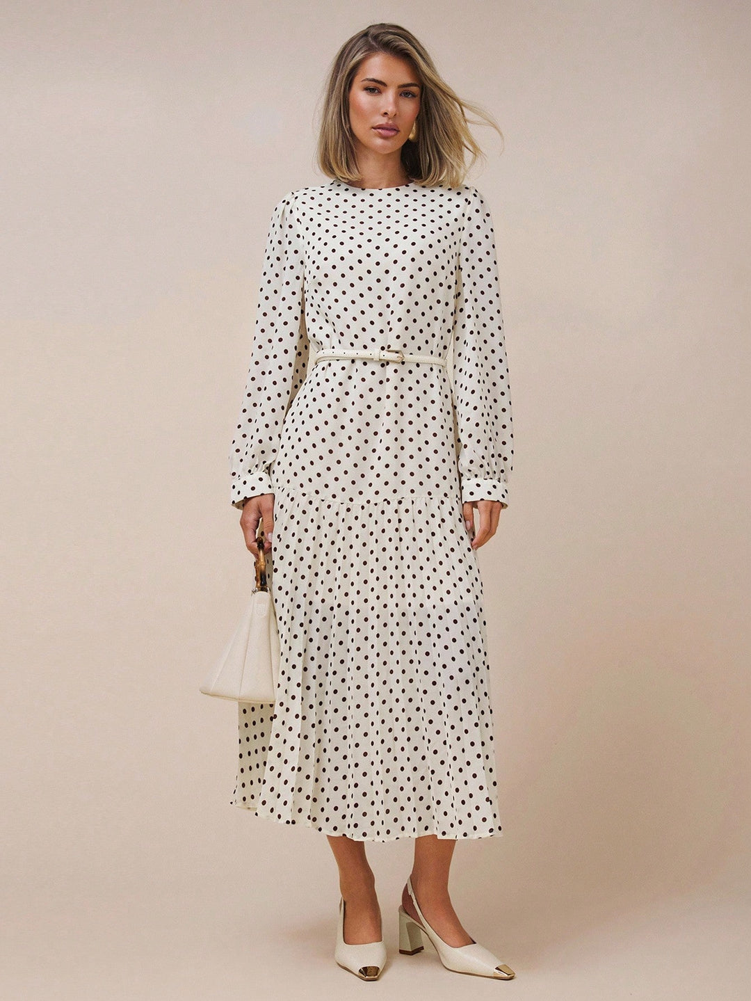 SHEIN maxi ruha, bézs