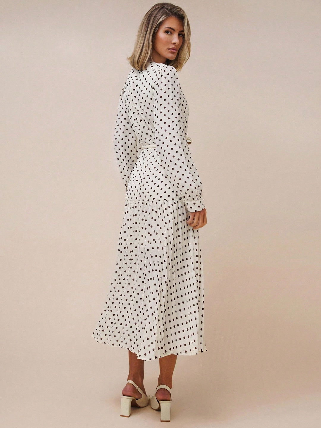 SHEIN maxi ruha, bézs
