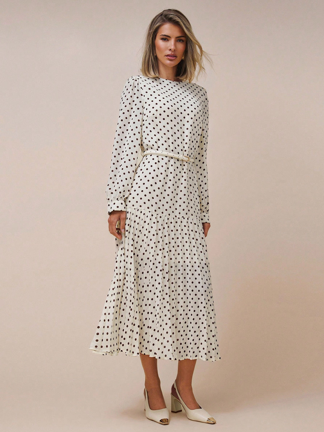SHEIN maxi ruha, bézs