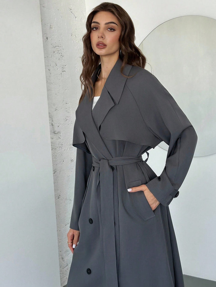 Trench SHEIN, gri