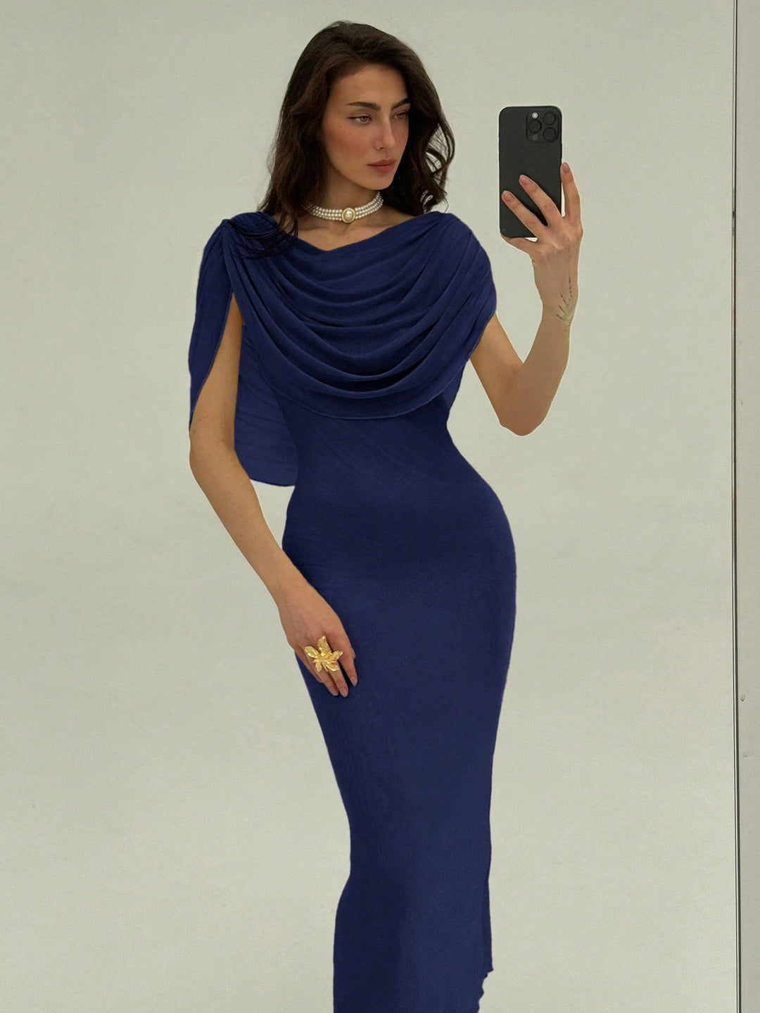 Rochie maxi SHEIN, albastru