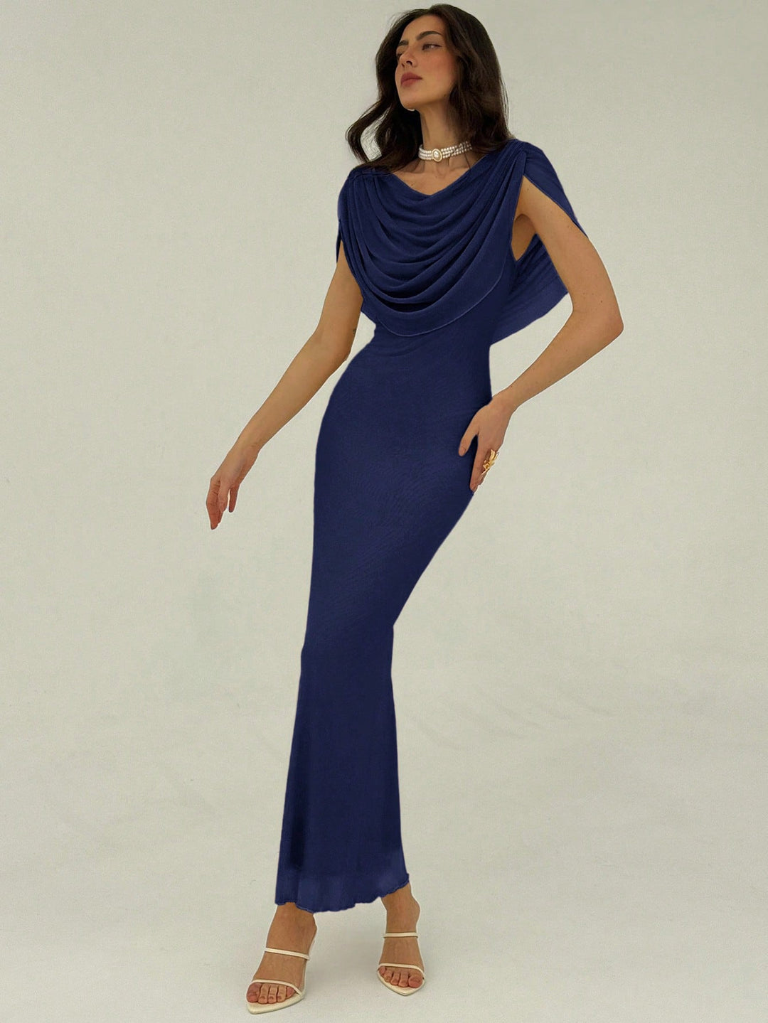 Rochie maxi SHEIN, albastru