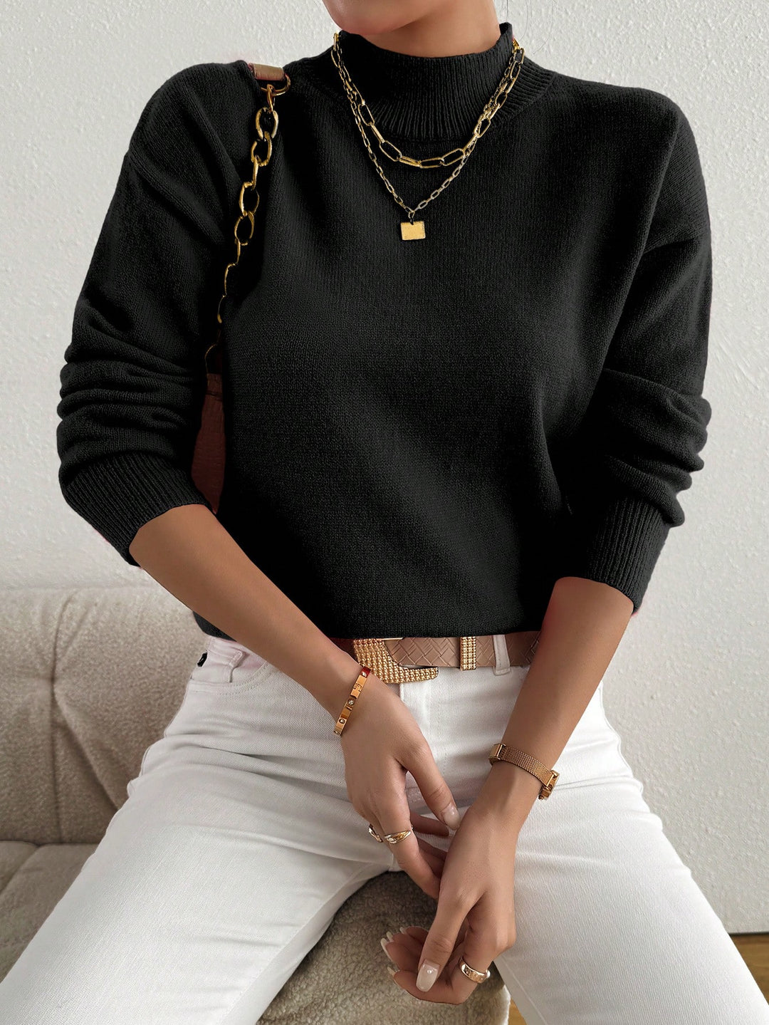 Pulover SHEIN, negru
