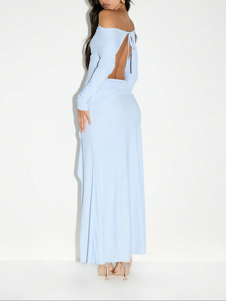 Rochie maxi SHEIN, albastru