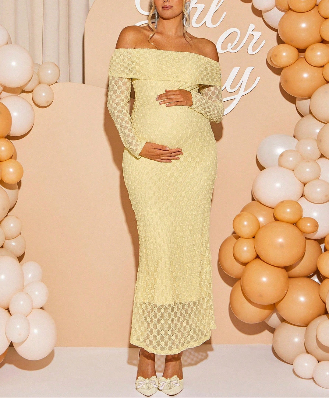 Rochie maxi Shein, galben