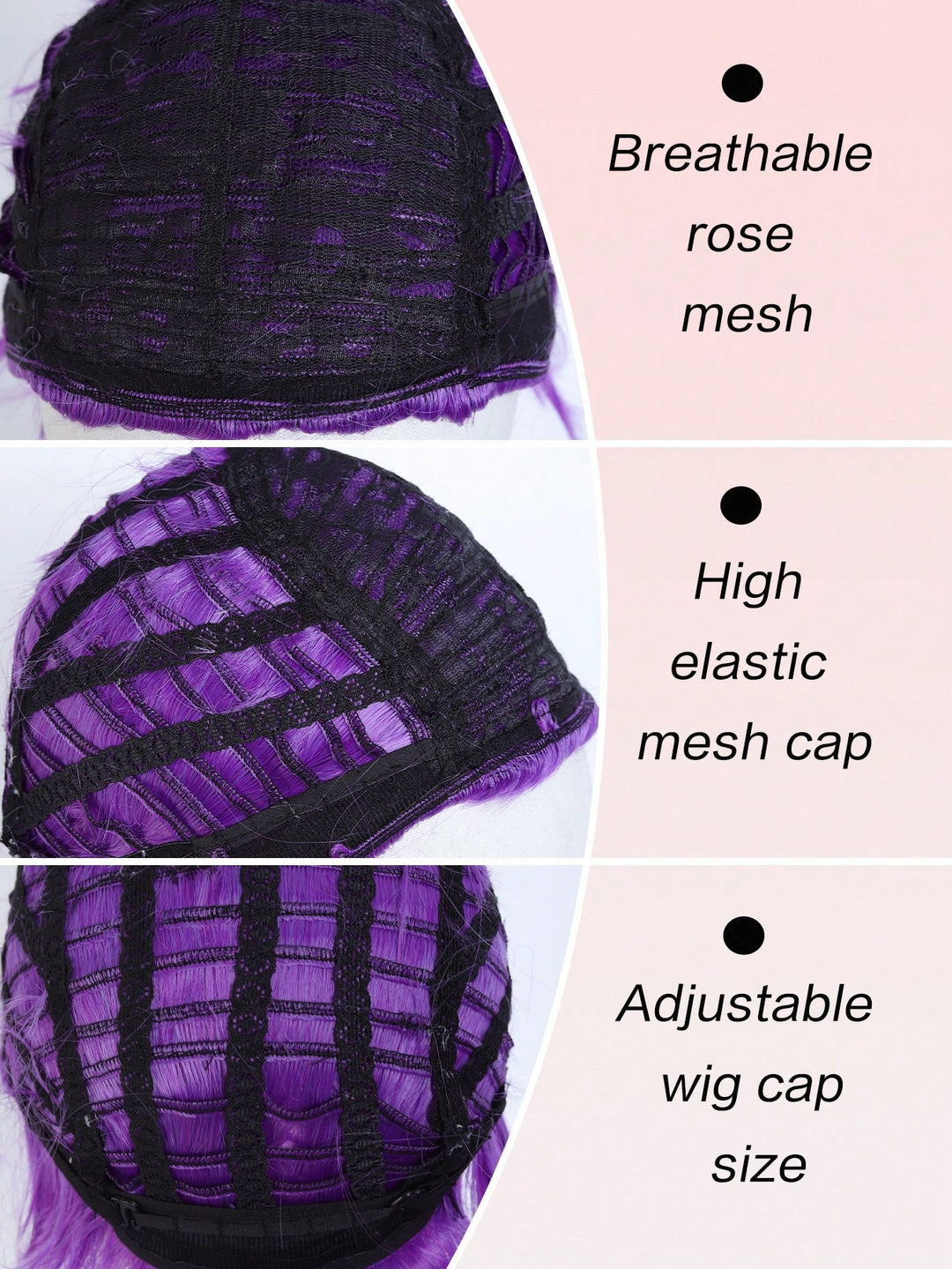 Shein cosplay paróka, lila