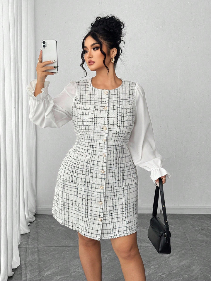Rochie midi SHEIN, crem