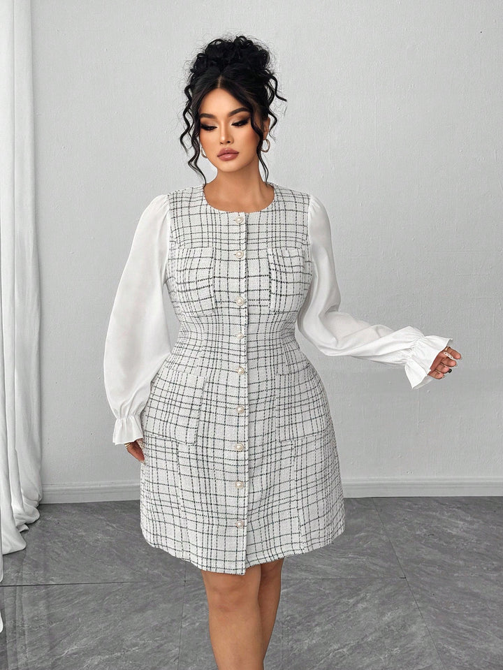 Rochie midi SHEIN, crem