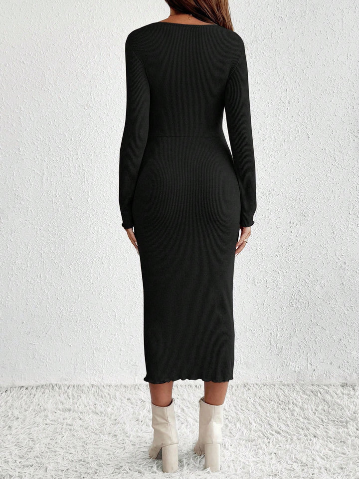 Rochie midi SHEIN, negru