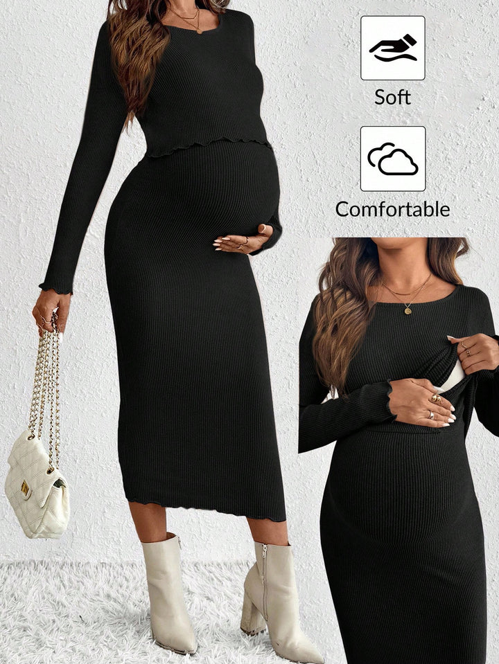 Rochie midi SHEIN, negru