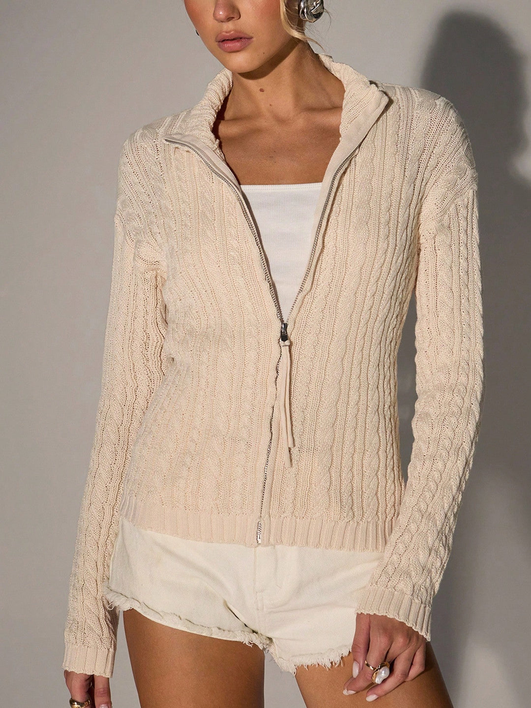 Cardigan SHEIN, bej