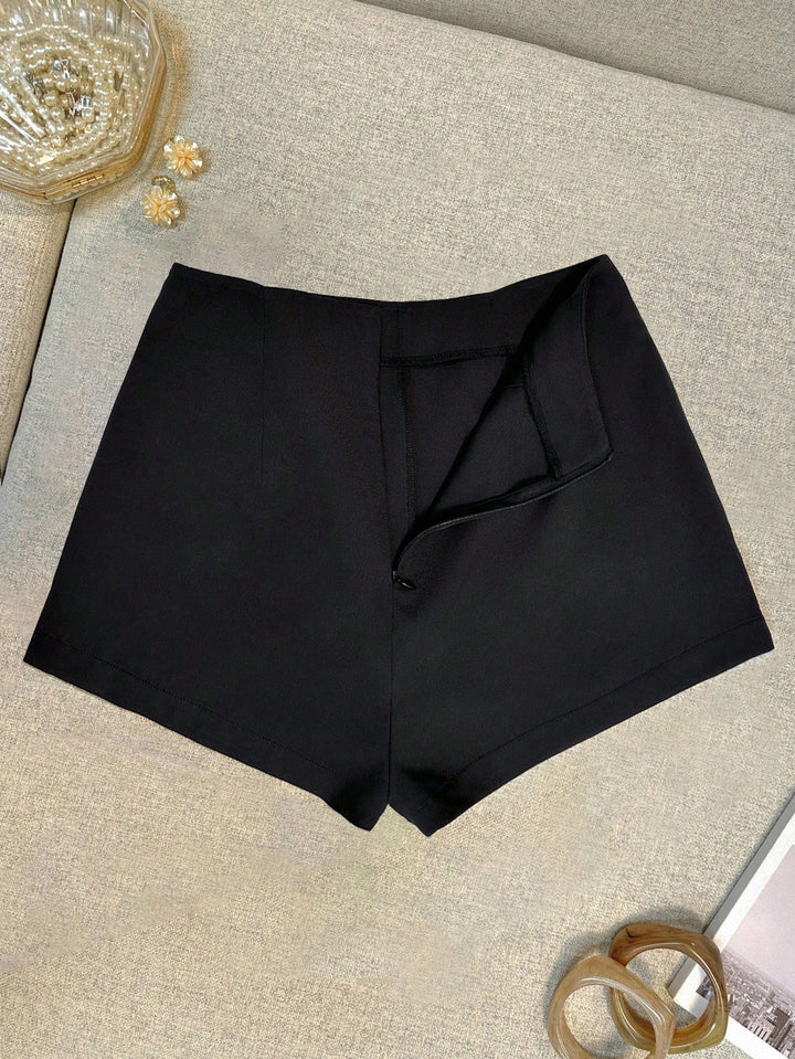 Pantaloni scurți SHEIN, negru