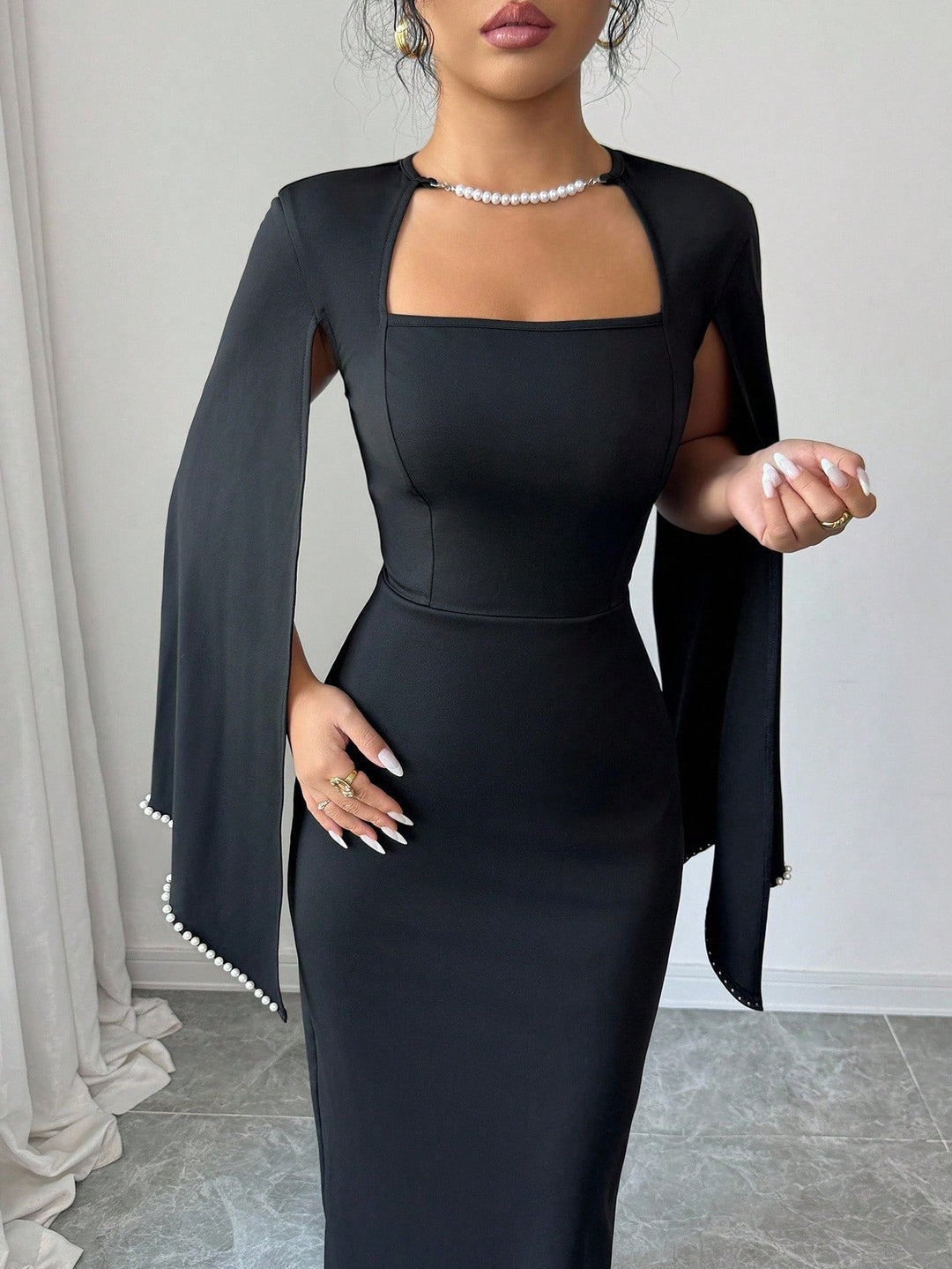 Rochie maxi SHEIN, negru