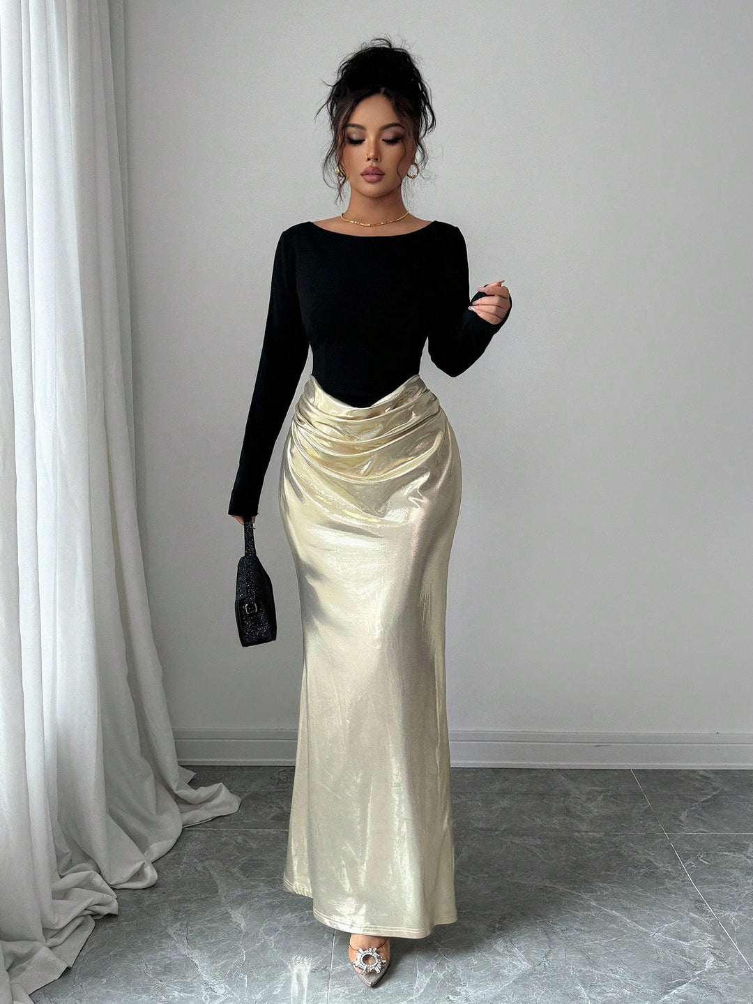 Rochie maxi SHEIN, mix culori