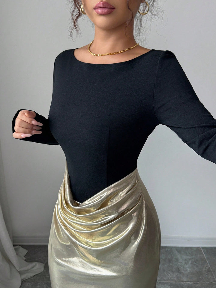 Rochie maxi SHEIN, mix culori