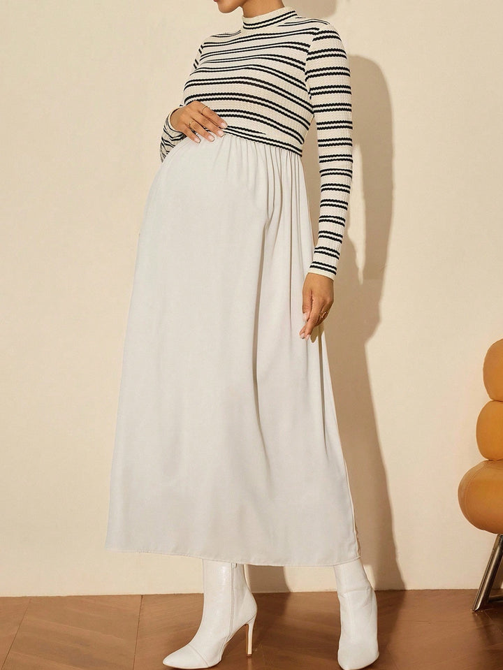 Rochie maxi SHEIN, crem