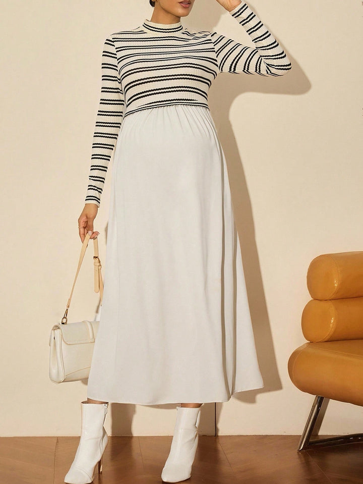 Rochie maxi SHEIN, crem