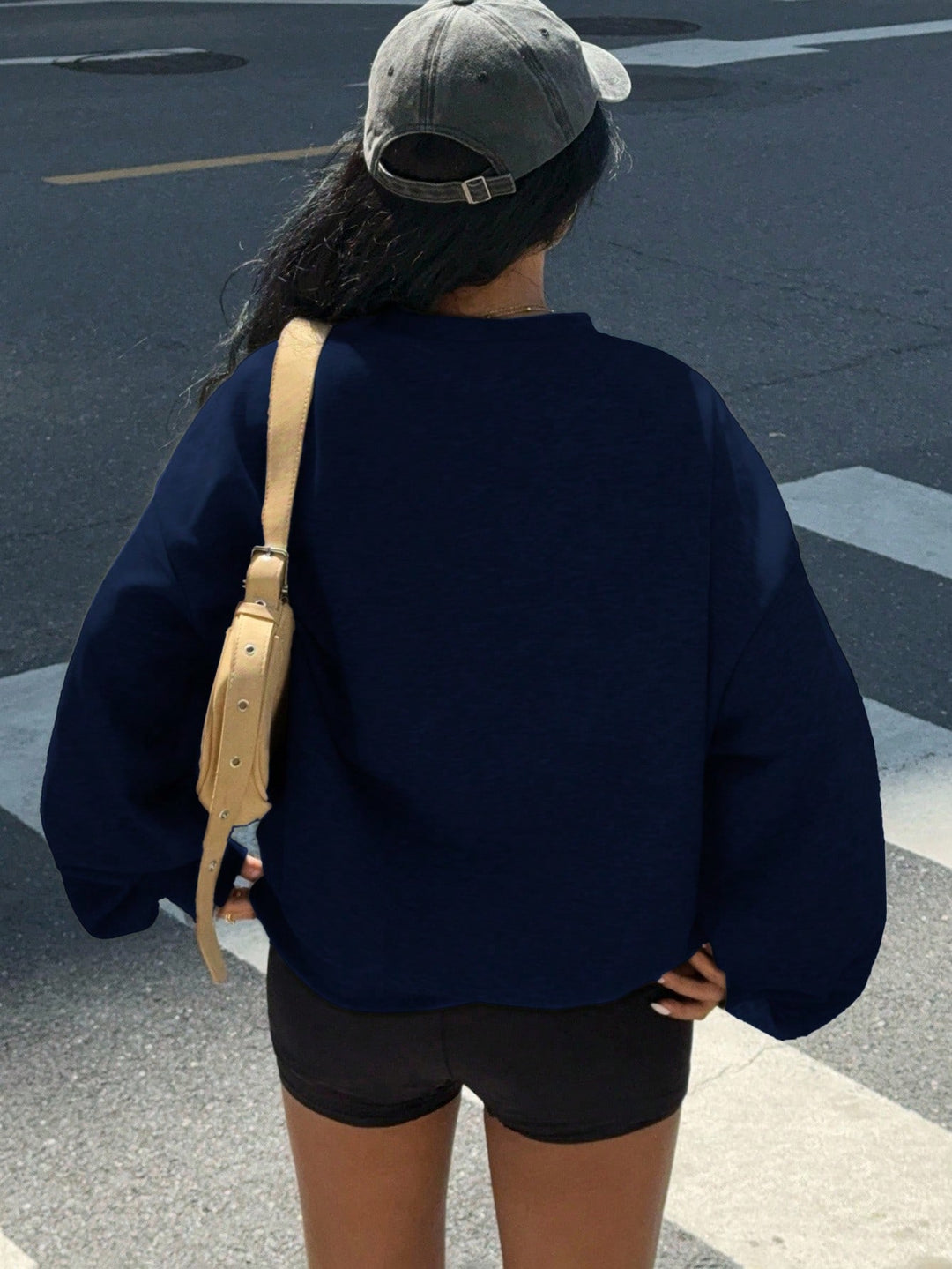 Shein blúz, kék