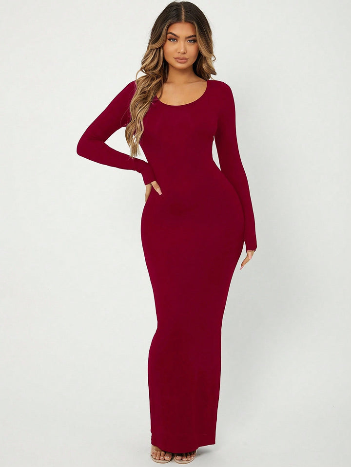 SHEIN maxi ruha, piros