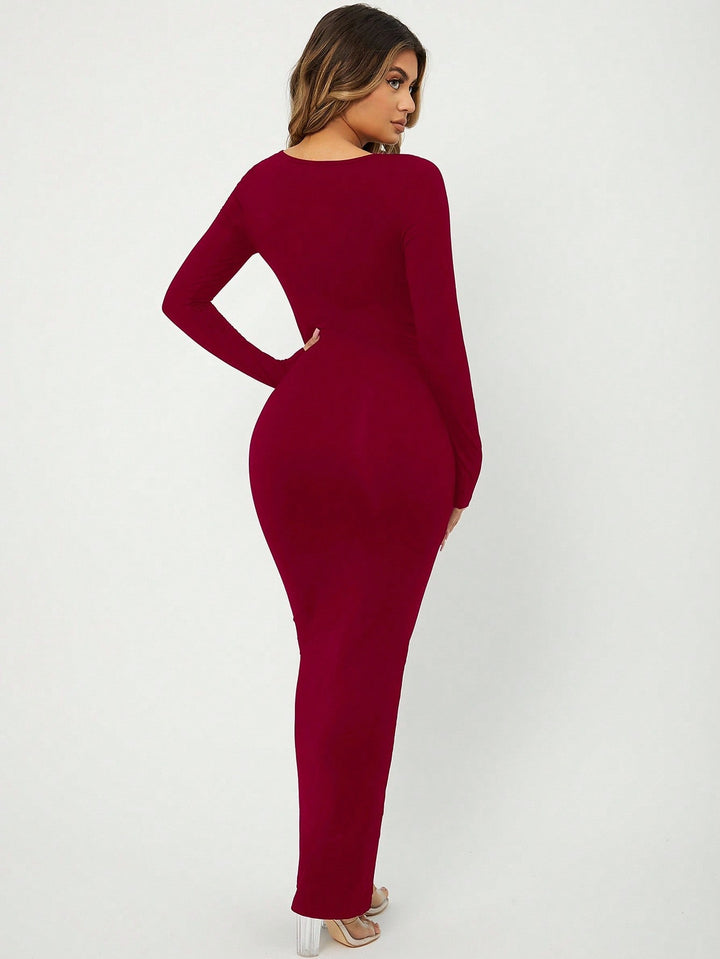 SHEIN maxi ruha, piros
