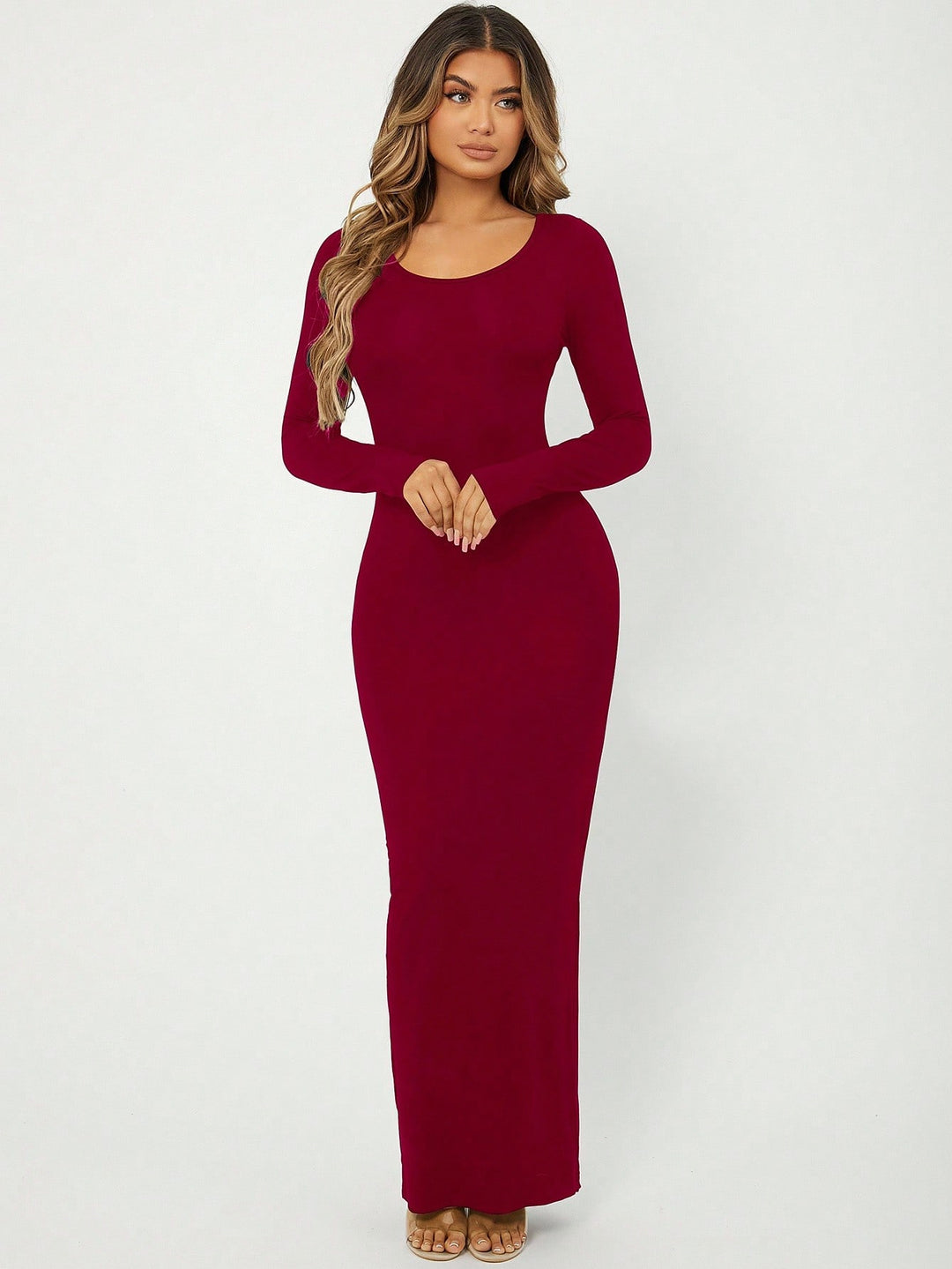 SHEIN maxi ruha, piros
