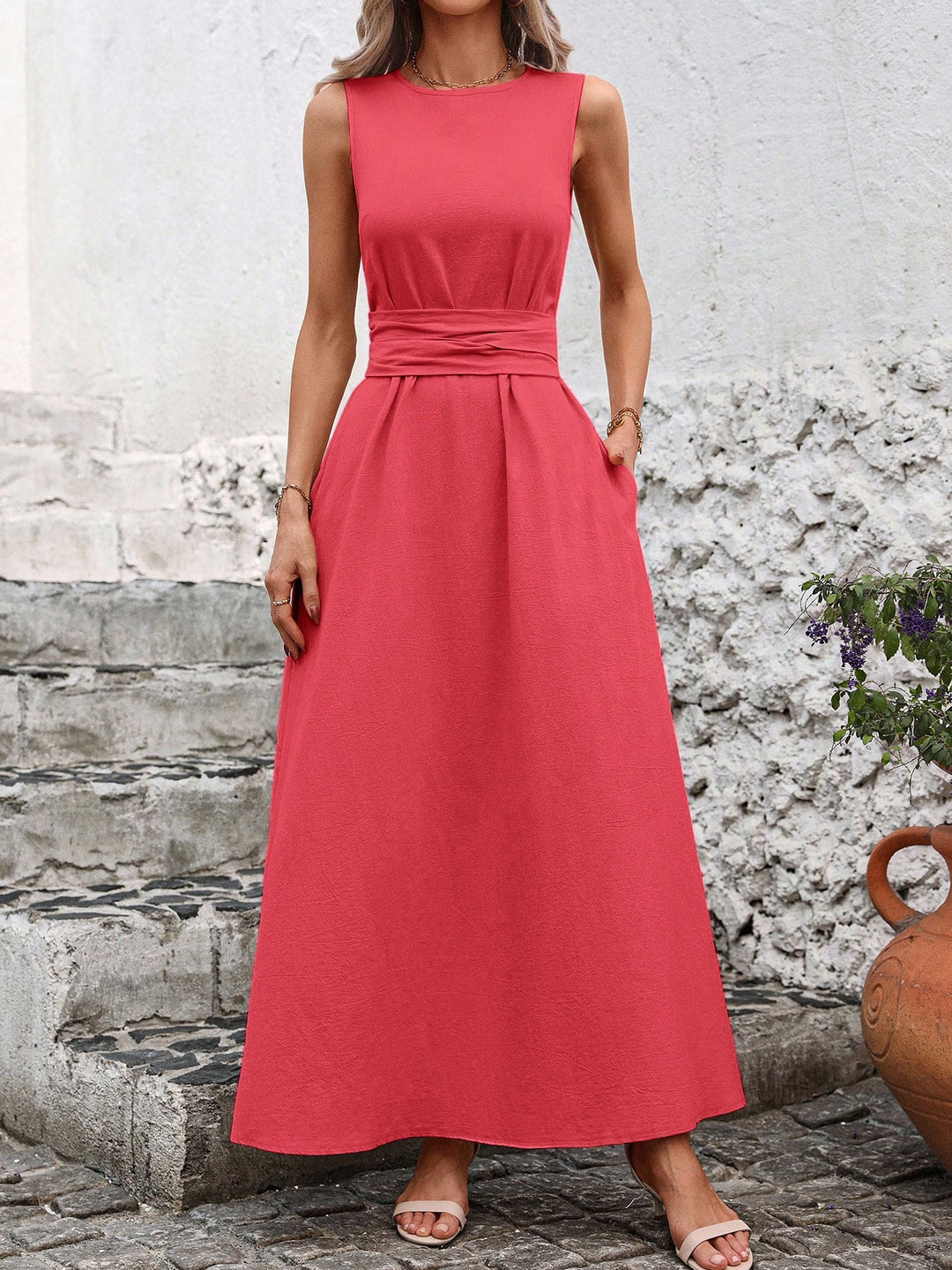 Rochie maxi SHEIN, roșu