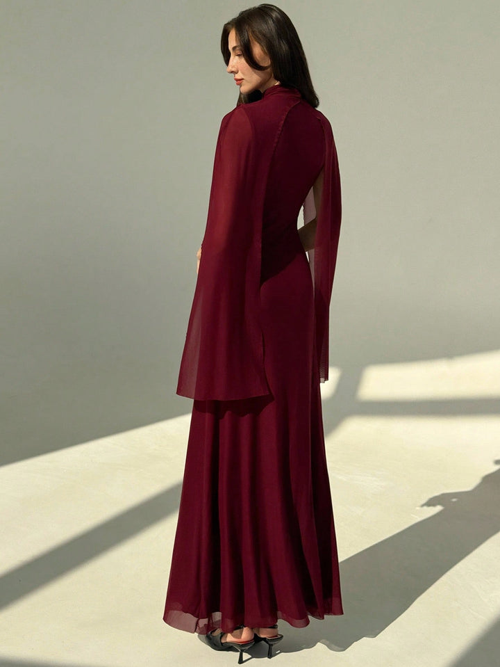 Rochie maxi SHEIN, vișiniu