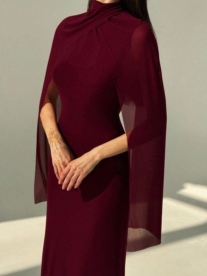 Rochie maxi SHEIN, vișiniu