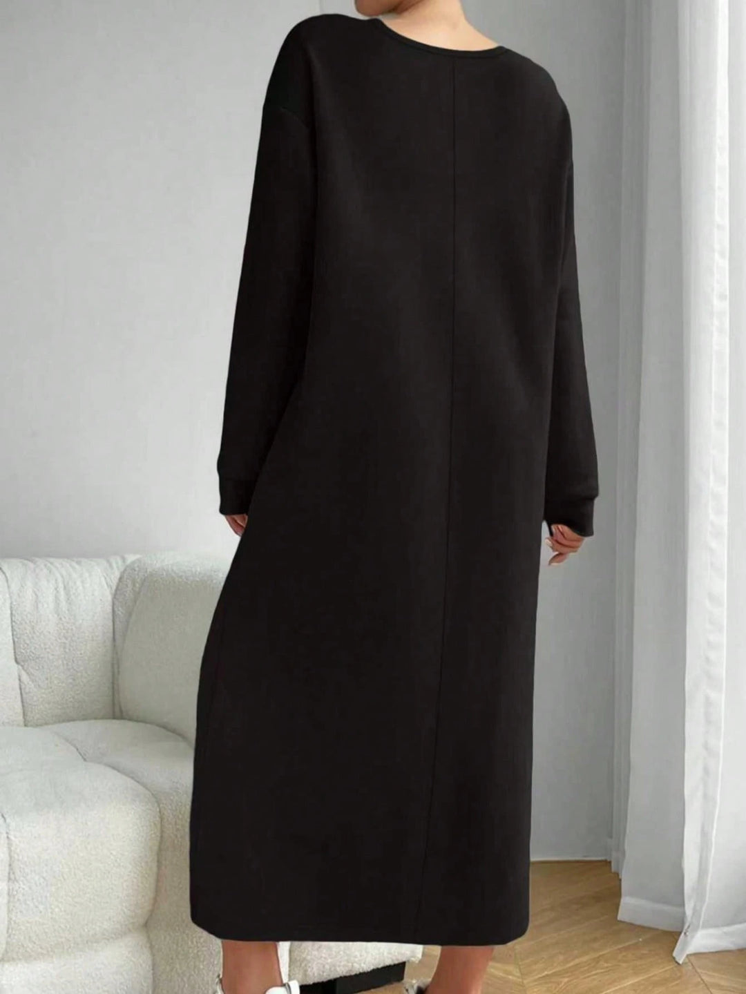 Shein Curve+ ruha, fekete
