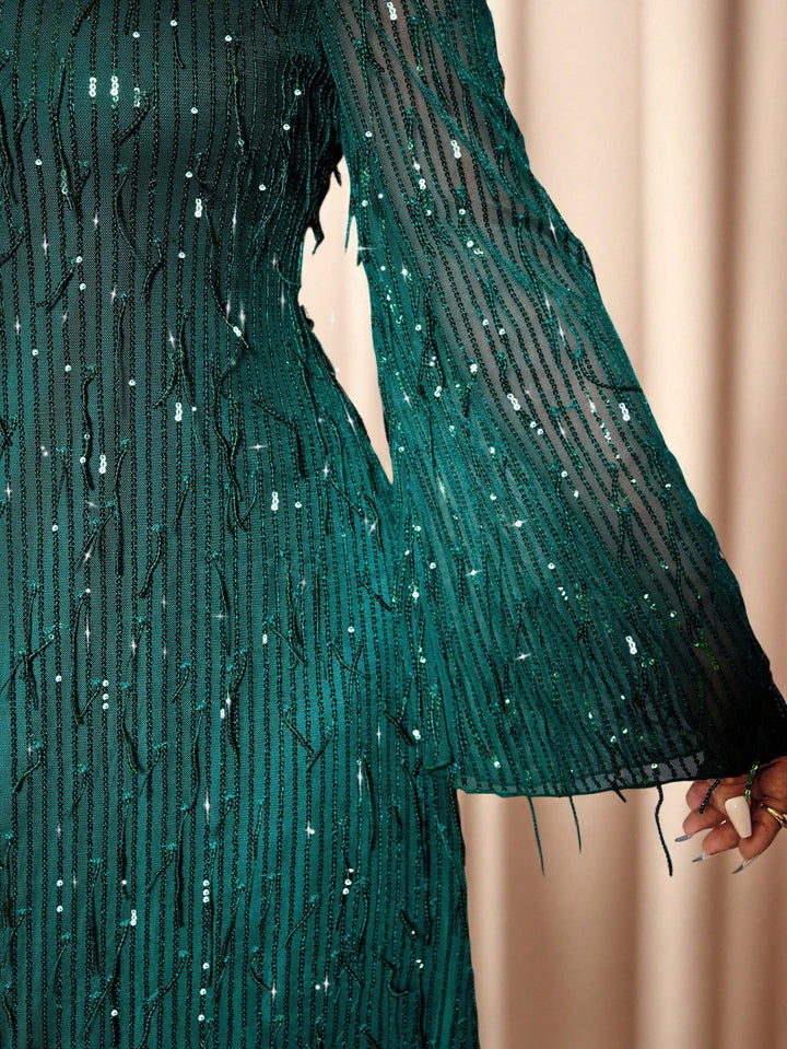 Shein Curve+ miniruha, zöld