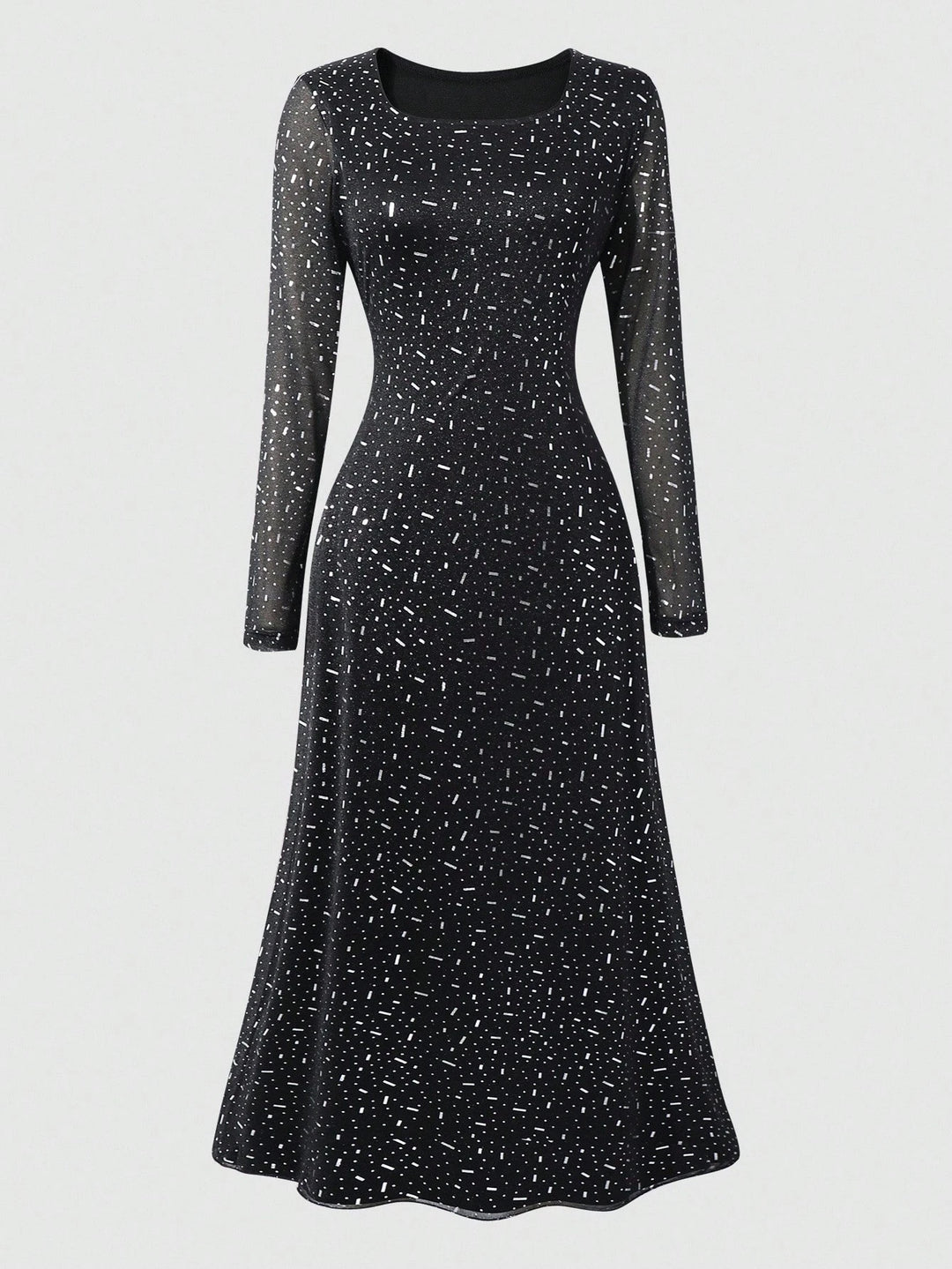 SHEIN maxi ruha, fekete