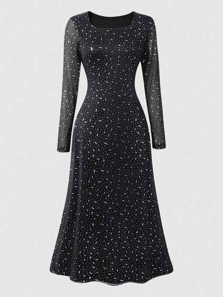 SHEIN maxi ruha, fekete