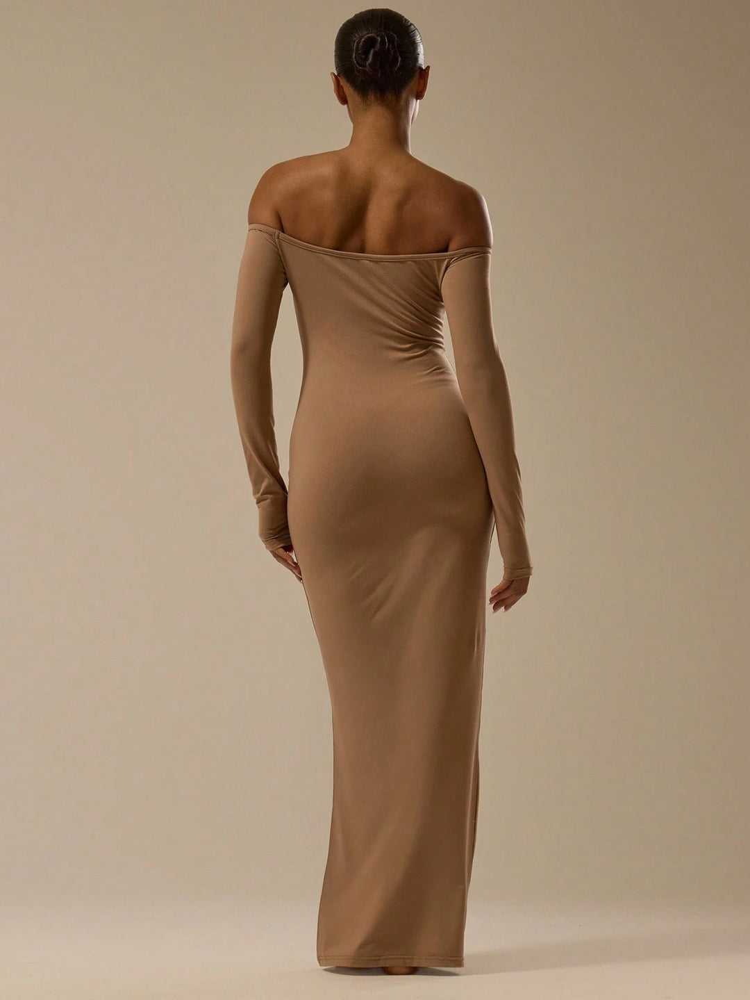 Shein maxi ruha, barna
