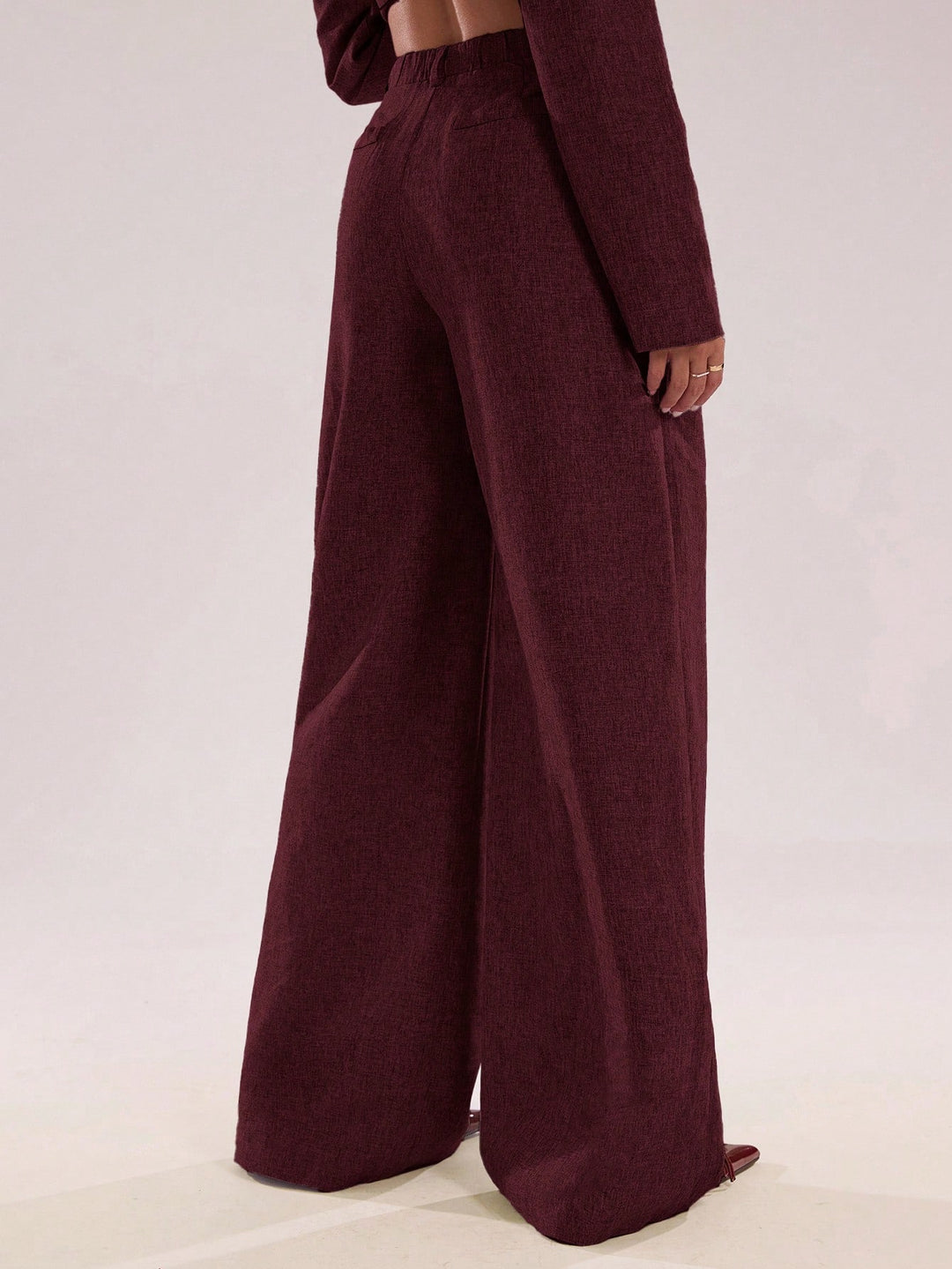 Pantalon SHEIN, vișiniu