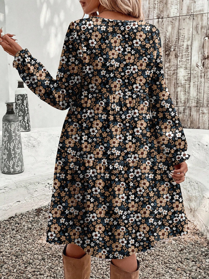 Rochie midi SHEIN, mix culori