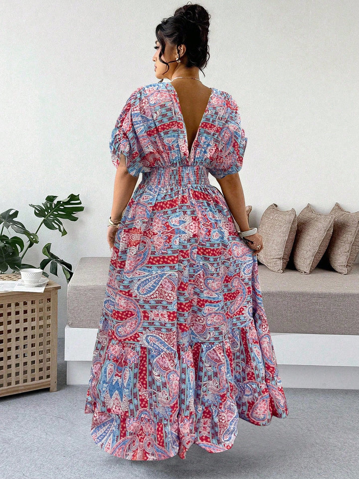 SHEIN maxi dress, mixed colors