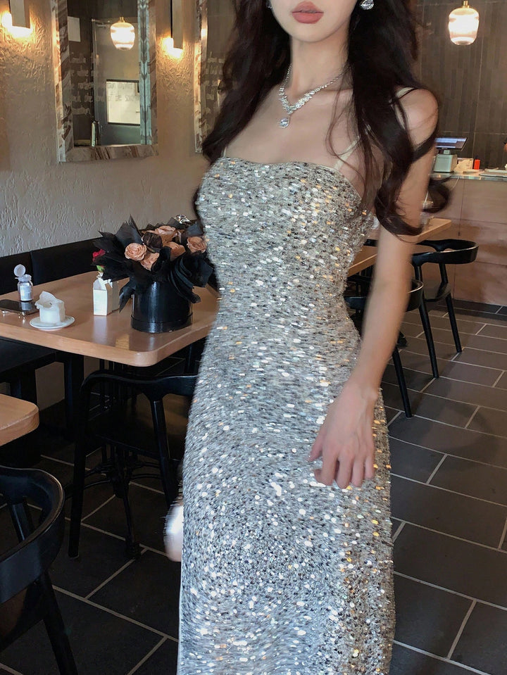 SHEIN maxi ruha, ezüst