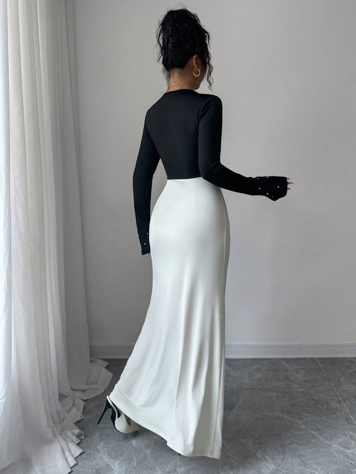 Rochie maxi SHEIN, mix culori