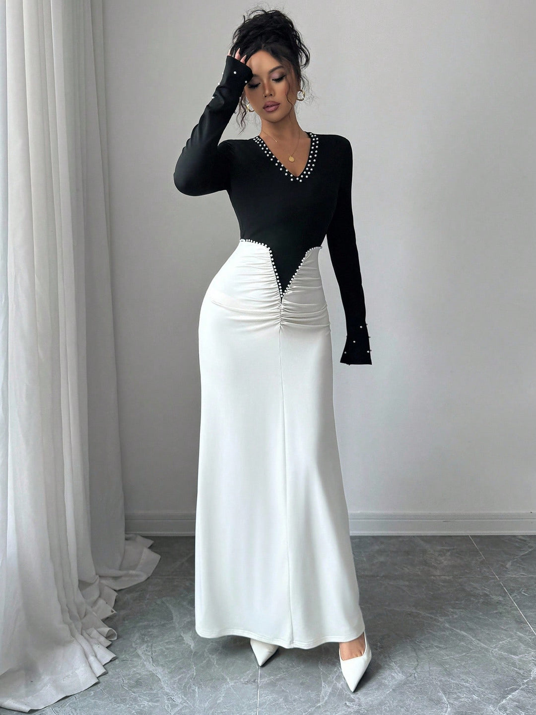 Rochie maxi SHEIN, mix culori
