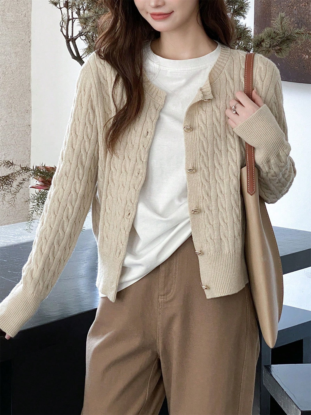 Cardigan SHEIN, portocaliu
