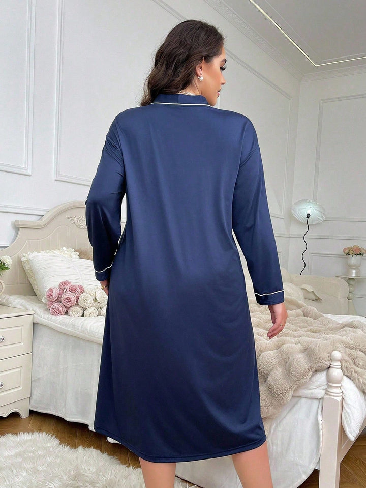 Rochie de noapte SHEIN, albastru