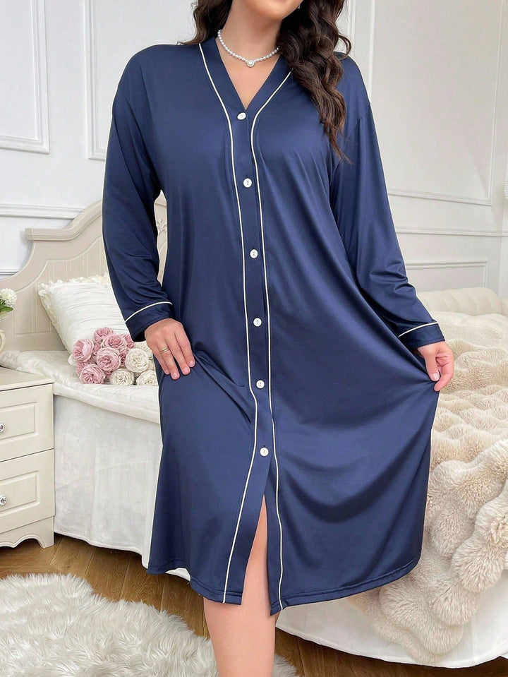 Rochie de noapte SHEIN, albastru